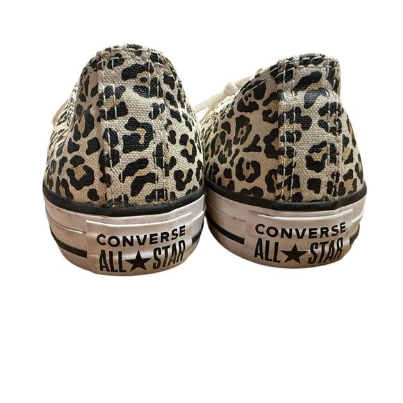 Converse Women’s Size 8 Leopard Print Lace-Up Sneakers - Picture 6 of 8